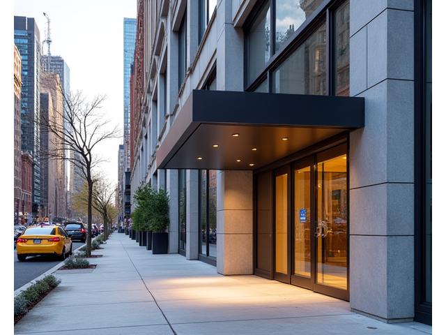 Exterior view of the Arcana Forge Consulting office building at 315 Bleecker Street in New York City, showing a modern facade and surrounding urban environment.