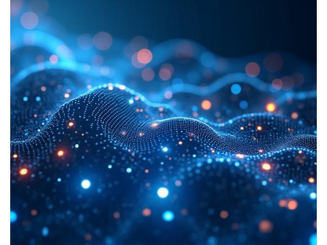 Abstract depiction of digital data streams and interconnected devices representing digital innovation and automated business processes