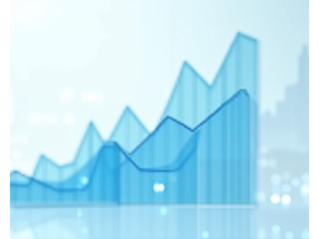 Data visualization of market trends and growth projections